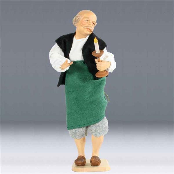 Wirt mit Kerze