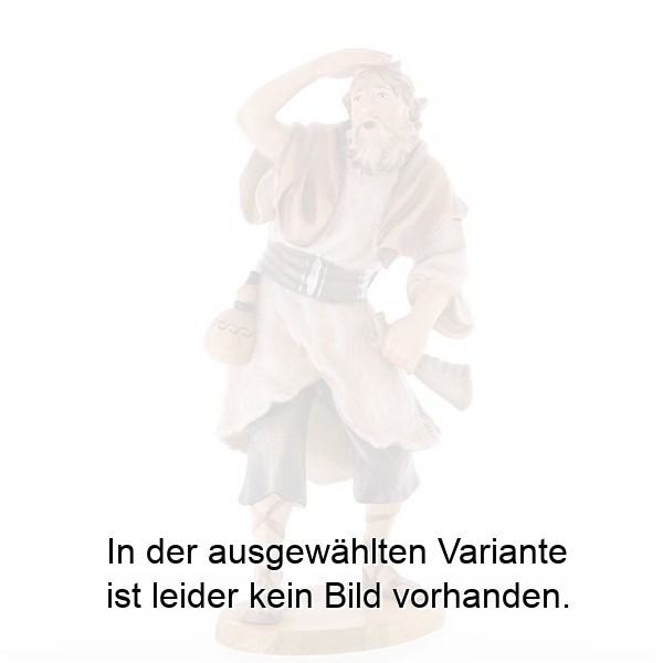 Hirt mit Hand an Stirn haltend und Horn Hirt mit Hand an Stirn haltend und Horn