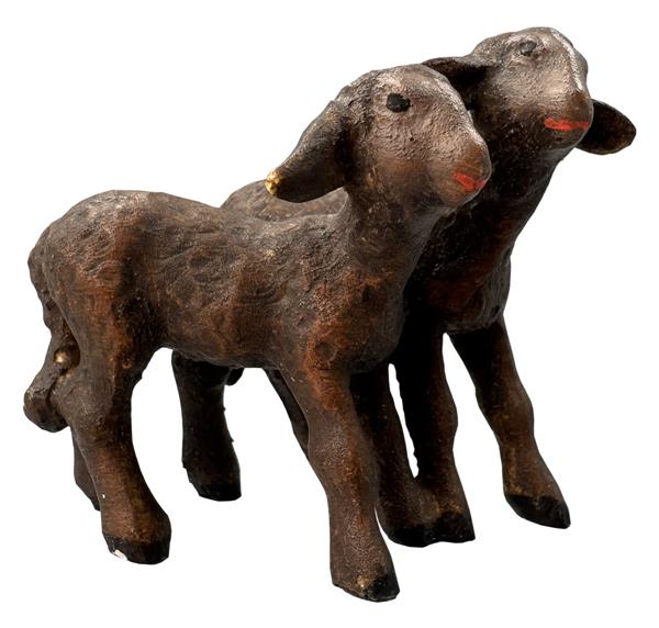 Lammgruppe stehend schwarz Lammgruppe stehend schwarz