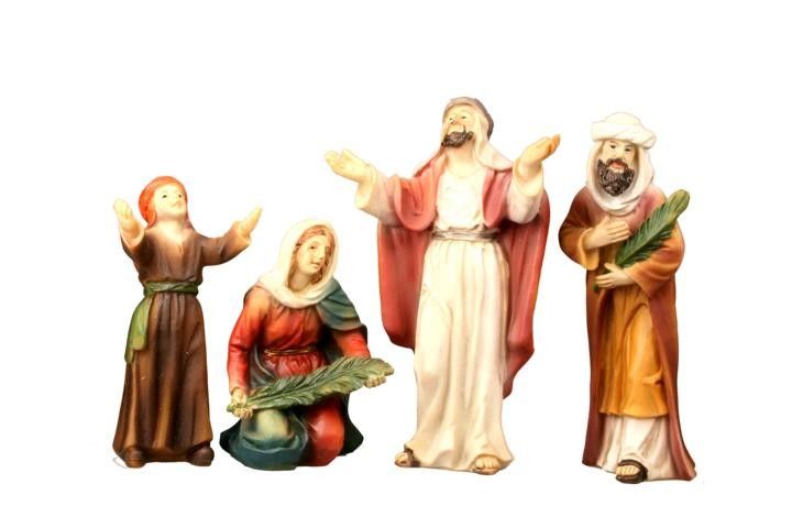 Passionsfiguren 4 Figuren - Ergänzung zum Einzug Passionsfiguren 4 Figuren - Ergänzung zum Einzug