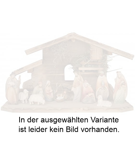 Morgenstern Set 13 Figuren auf Tiroler Krippenstall Morgenstern Set 13 Figuren auf Tiroler Krippenstall