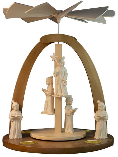 Treppenpyramide mit 5 Kurrende Figuren in 10 cm Treppenpyramide mit 5 Kurrende Figuren in 10 cm