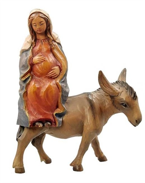 Herbergssuche Maria auf Esel Herbergssuche Maria auf Esel