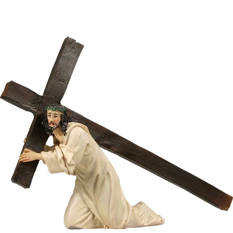 Passionsfiguren - Jesus unter dem Kreuz