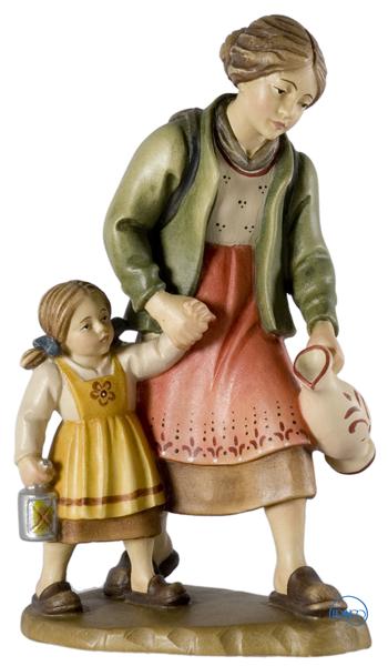 Hirtenfrau mit Mädchen