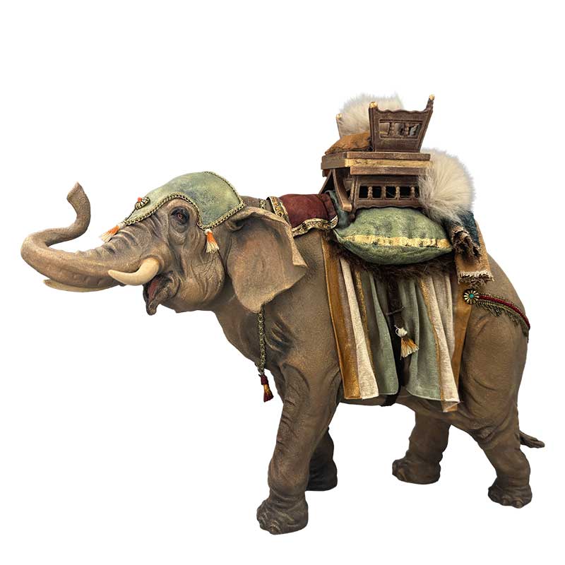 Elefant bepackt