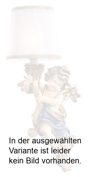 Cäcilienputten blau mit Lampenschirm