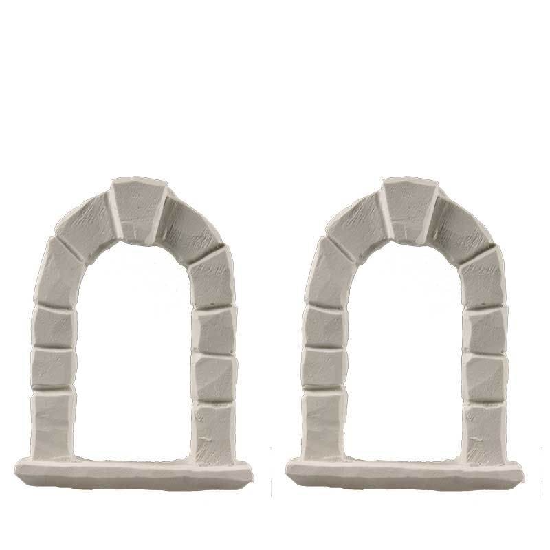 Fensterbogen aus Gips, 4 cm, 2 Stück Fensterbogen aus Gips, 4 cm, 2 Stück