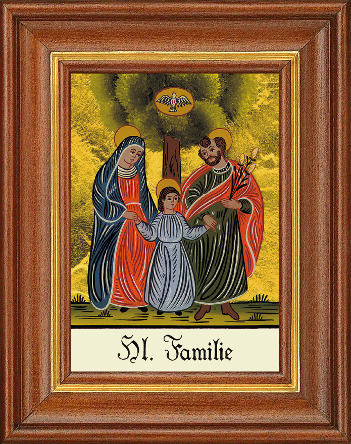 Heilige Familie - Hinterglasbild