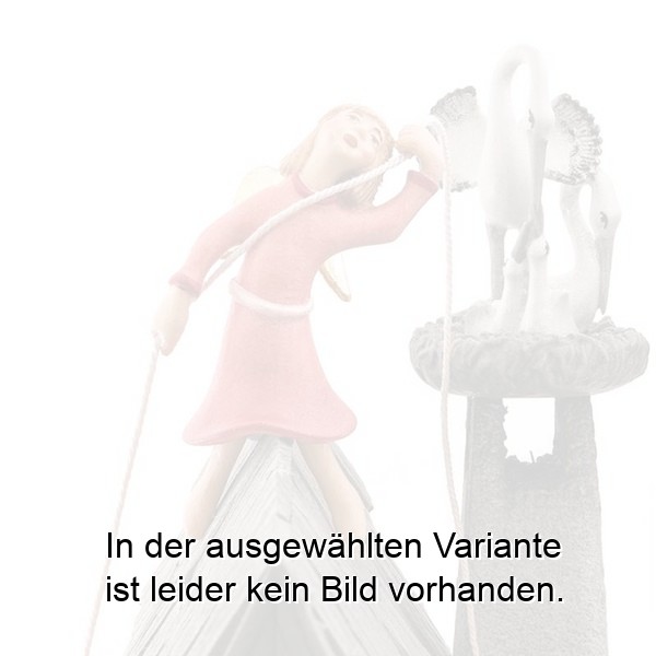 Abseilender Engel auf Giebel