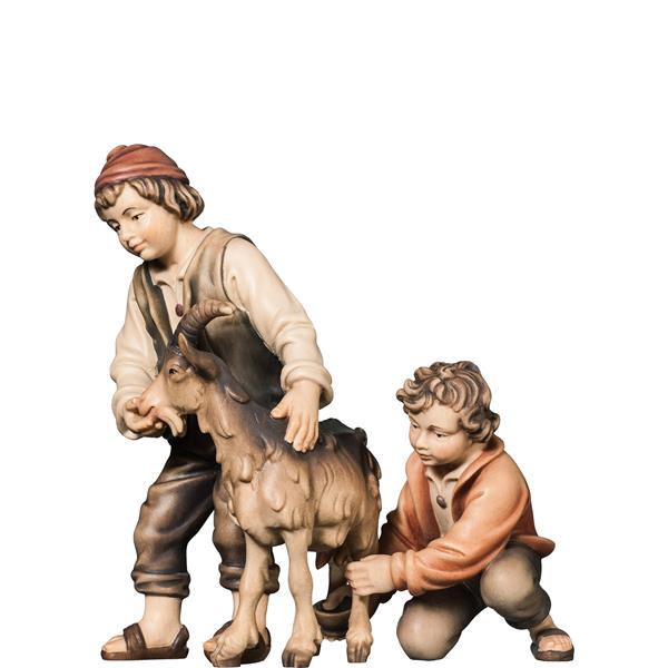 Buben beim Ziegenmelken 2t. Buben beim Ziegenmelken 2t.