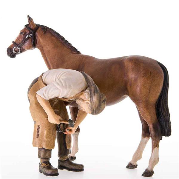 Schmied mit Pferd Schmied mit Pferd