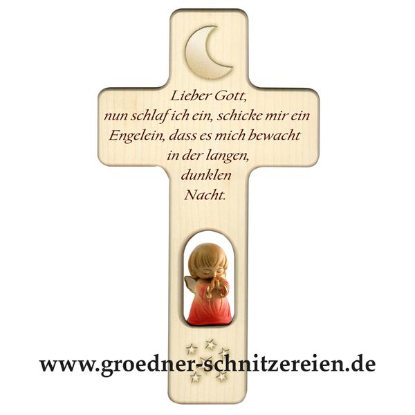 Kreuz mit Engel 'Lieber Gott..'