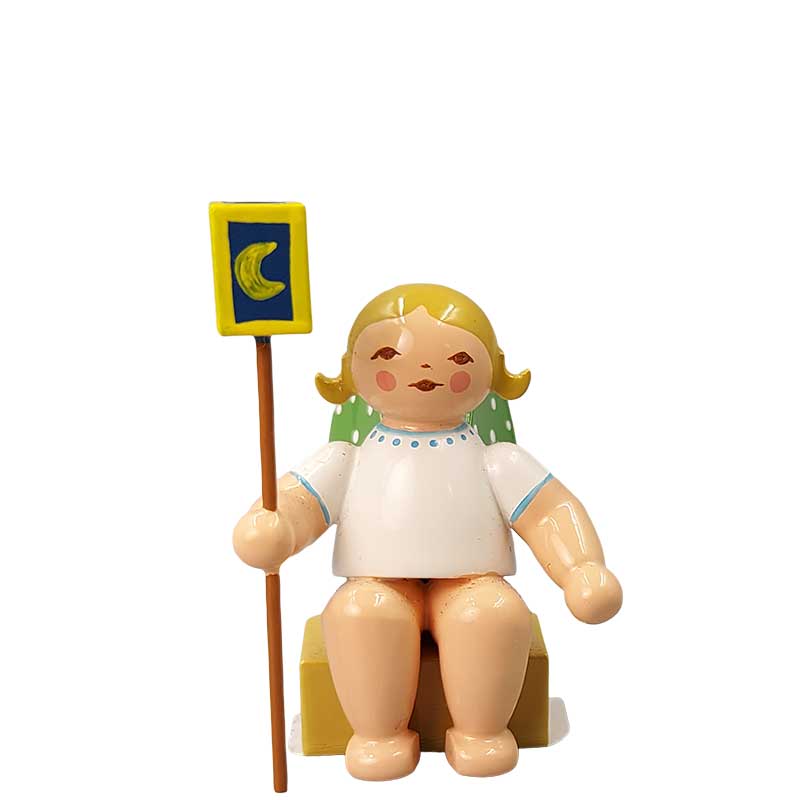 Engel klein mit Stablaterne