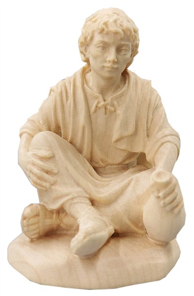 Hirte sitzend am Feuer