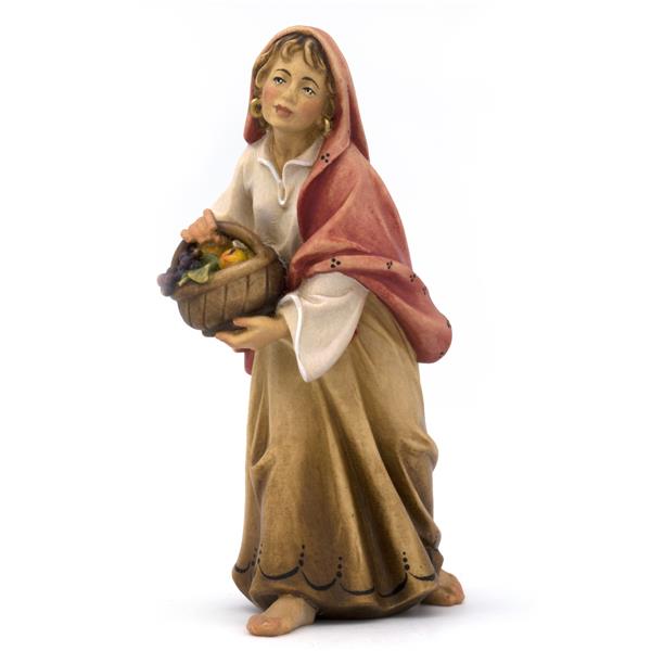 Frau mit Obstkorb