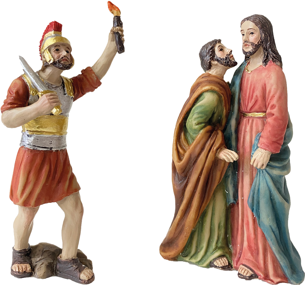 Passionsfiguren - Judaskuss Passionsfiguren - Judaskuss