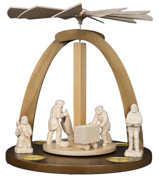 Pyramide mit 4 Berghäuern in 10 cm Pyramide mit 4 Berghäuern in 10 cm
