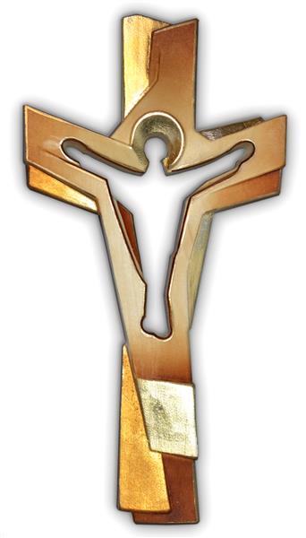 Passionskreuz Braun Gold Passionskreuz Braun Gold