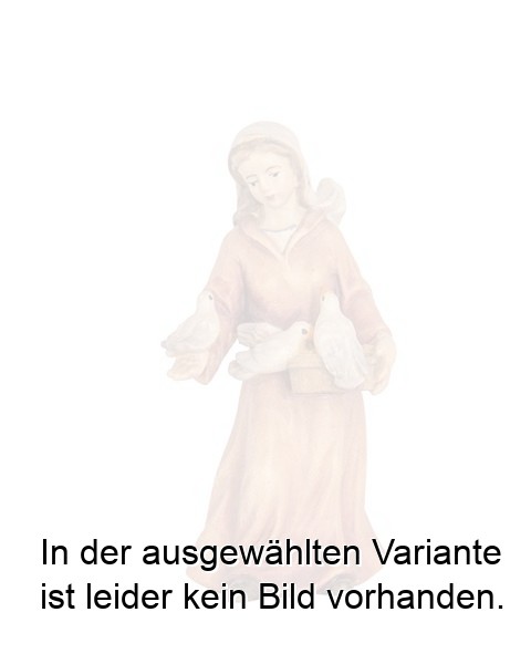Frau mit Tauben