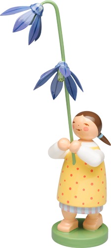 Mädchen mit Blaustern