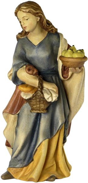 Hirtenfrau mit Korb und Schale