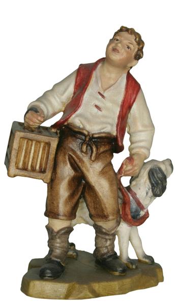 Junge mit Käfig Junge mit Käfig