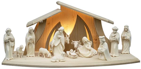 LED Stall Altea mit Kaledos Krippenfiguren 14tlg. LED Stall Altea mit Kaledos Krippenfiguren 14tlg.