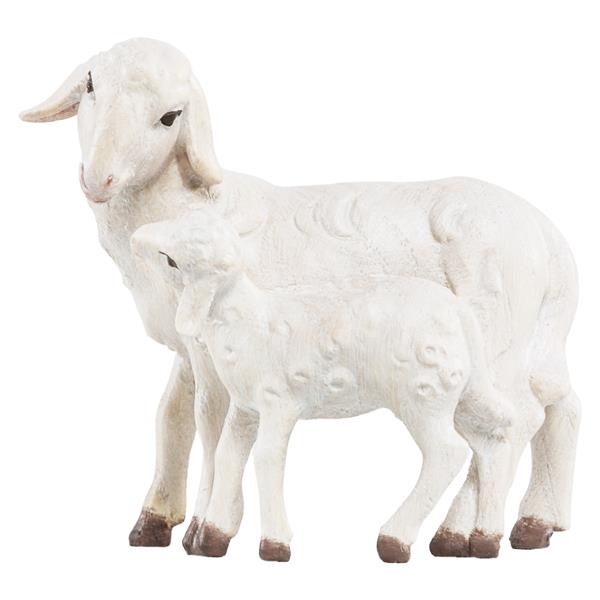 Schaf stehend mit Lamm (Esche)