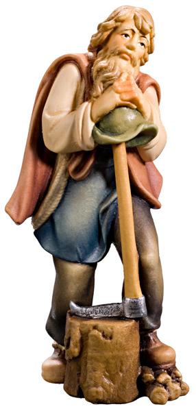 Bauer mit Holzhacke Bauer mit Holzhacke