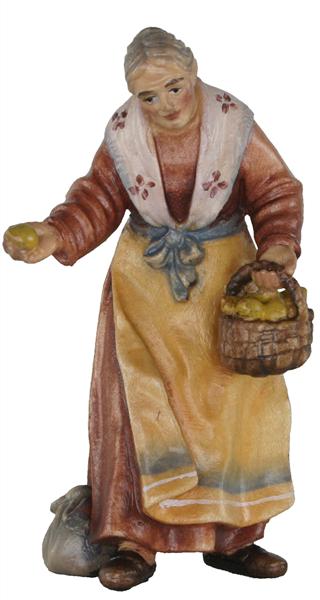Alte Frau mit Früchte