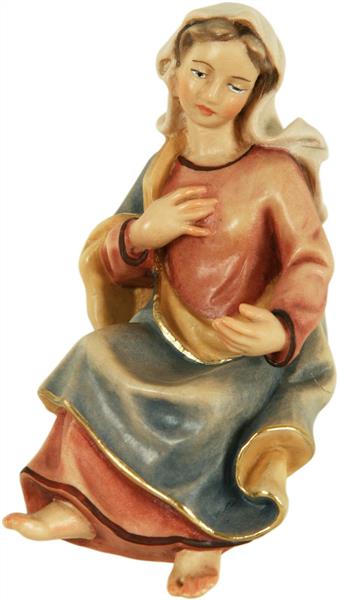 Maria sitzend für Herbergssuche-Flucht Maria sitzend für Herbergssuche-Flucht