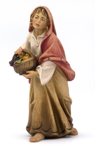 Frau mit Obstkorb