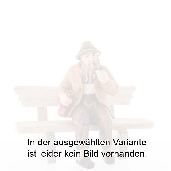 Sitzender Mann mit Bank Sitzender Mann mit Bank