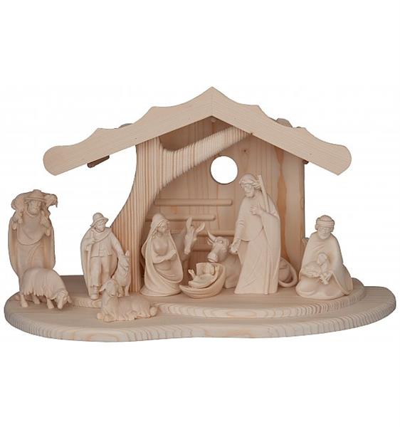 Stall modern mit 12 Figuren der Morgensternkrippe Stall modern mit 12 Figuren der Morgensternkrippe