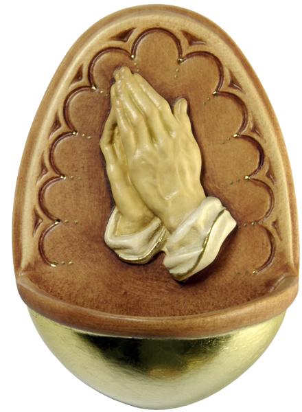 Weihwasserkessel mit Dürerhand Weihwasserkessel mit Dürerhand