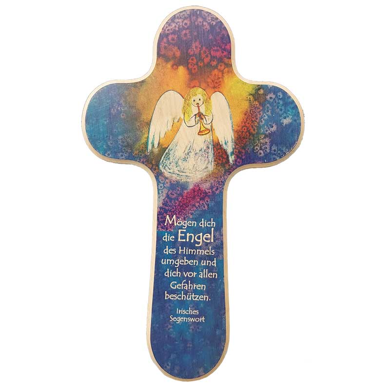 Kinderkreuz Engel mit Trompete