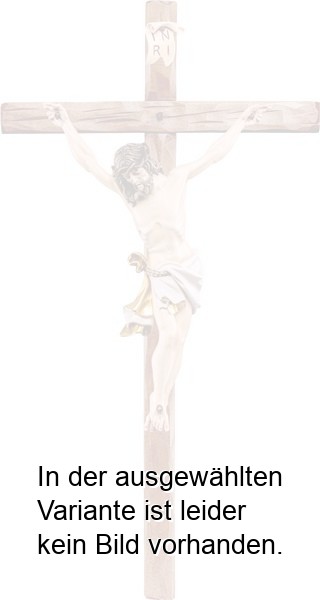 Alpenchristus weiss mit geradem Kreuz