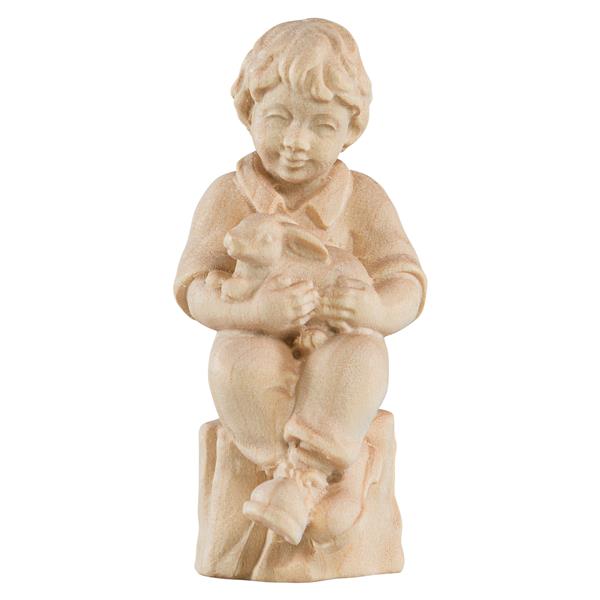 RA Junge sitzend mit Hase RA Junge sitzend mit Hase