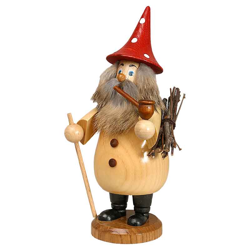 Wurzelzwerg natur mit rotem Hut