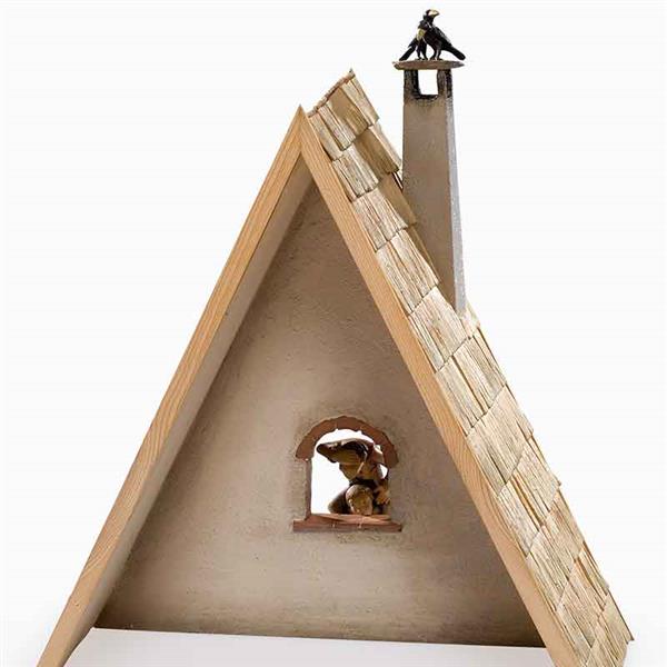 Stall mit Schindeldach Stall mit Schindeldach