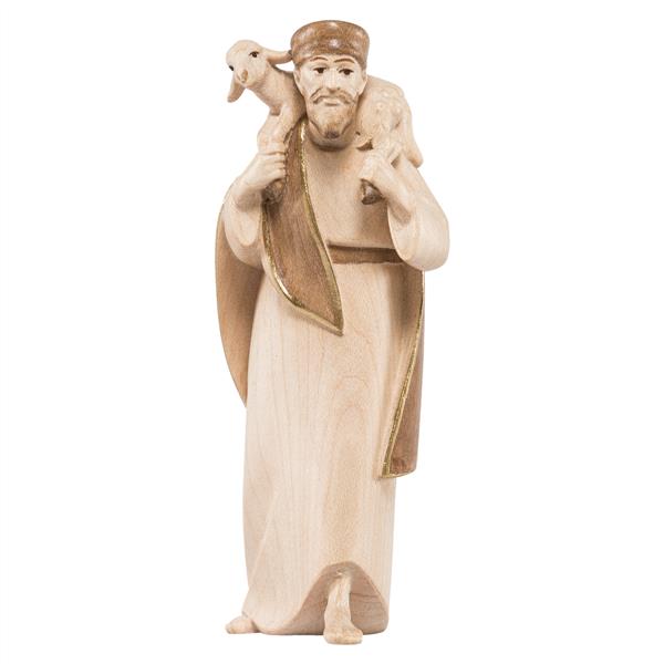 Hirt stehend mit Schaf