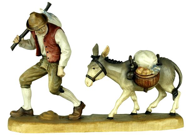 Hirte mit Esel