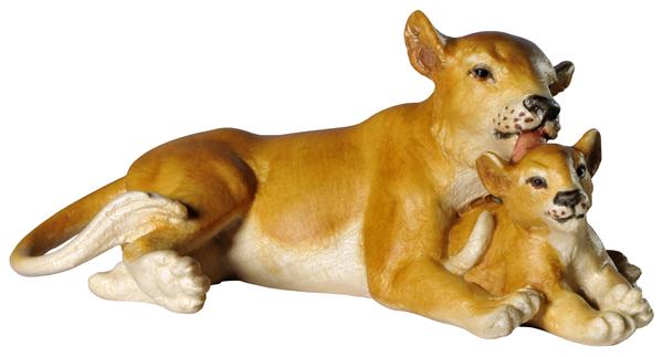 Löwin mit Junge Löwin mit Junge