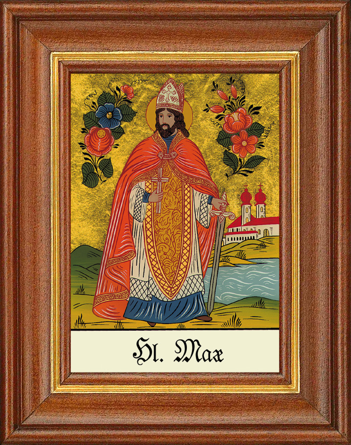 Hl. Max - Hinterglasbild Hl. Max - Hinterglasbild