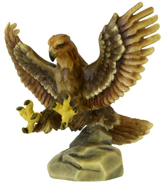 Steinadler auf Sockel braun