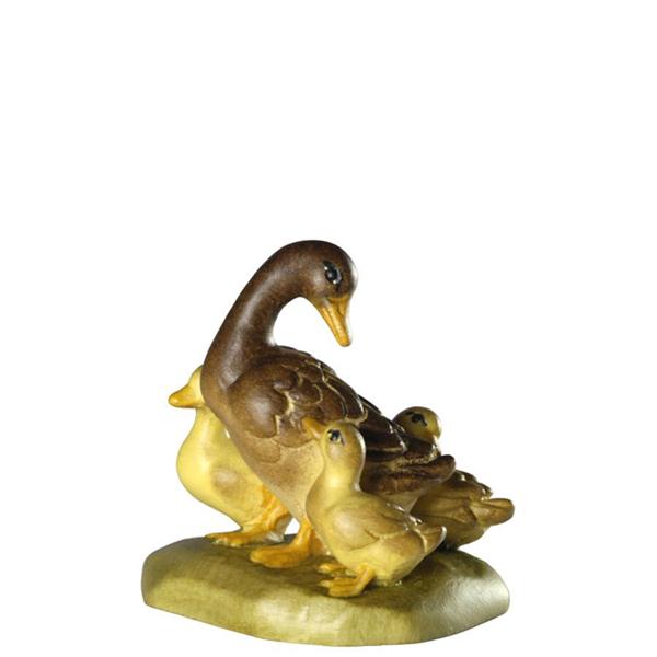 Ente Kopf hinten mit 3 Jungen Ente Kopf hinten mit 3 Jungen