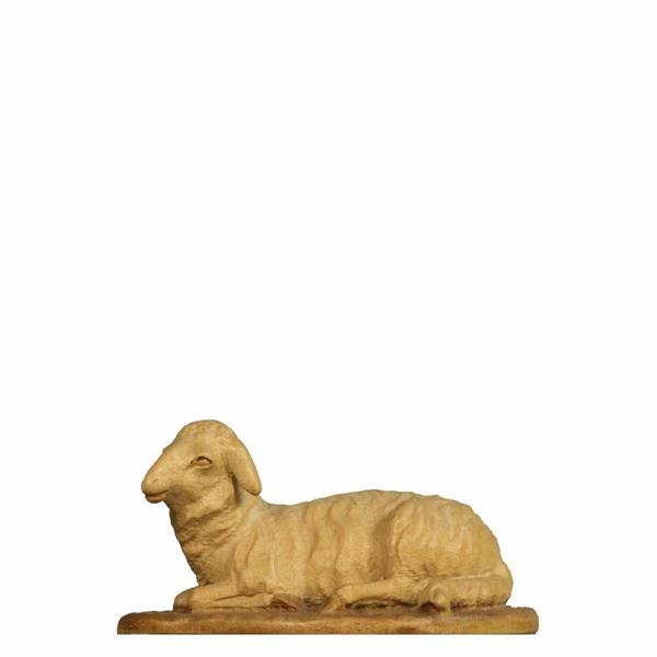 Schaf liegend mit Sockel Schaf liegend mit Sockel