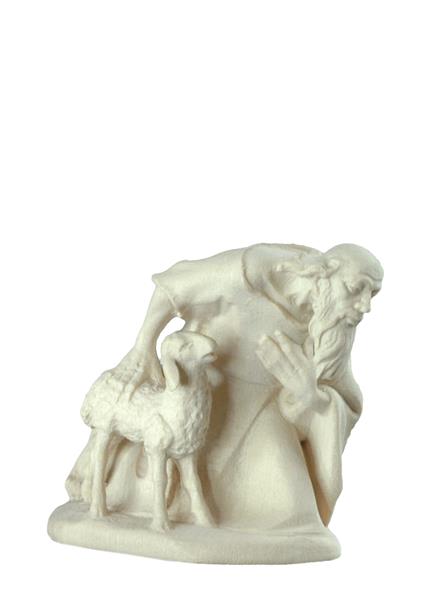 Hirte kniend mit Schaf Hirte kniend mit Schaf