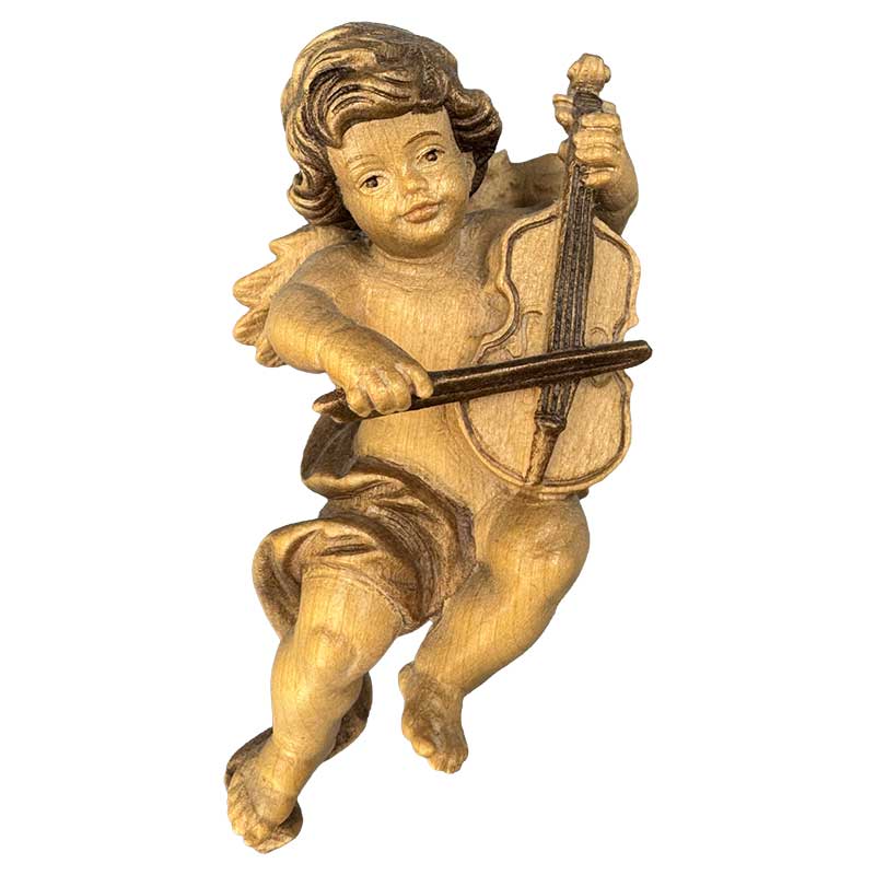 Putto mit Viola auf Knie
